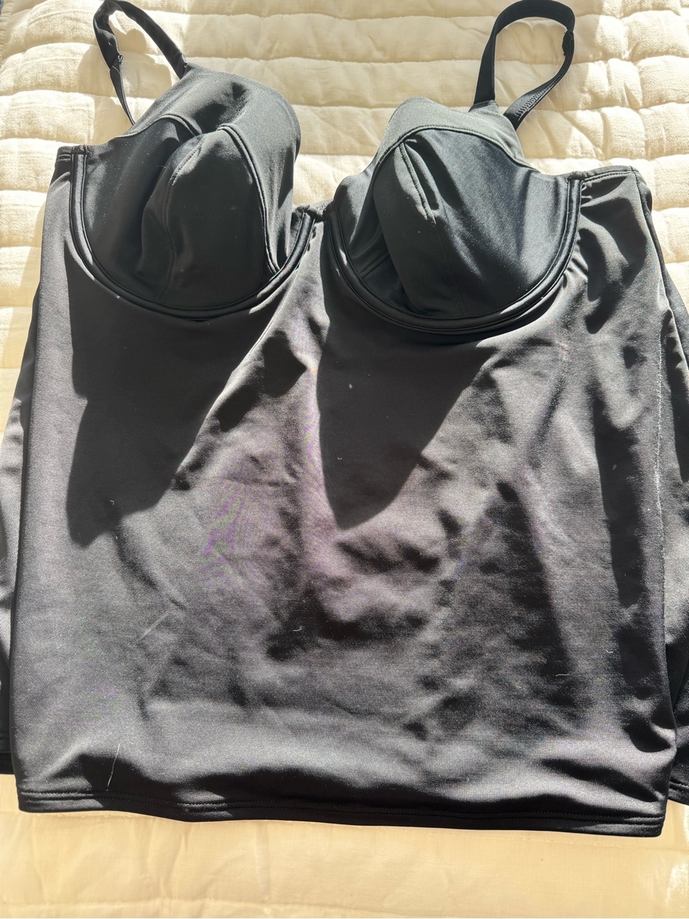 Cacique Black Mesh Swim Cover-Up
